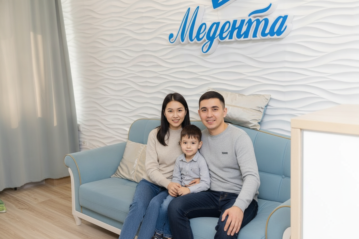 Счастливая семья в клинике «Медента»